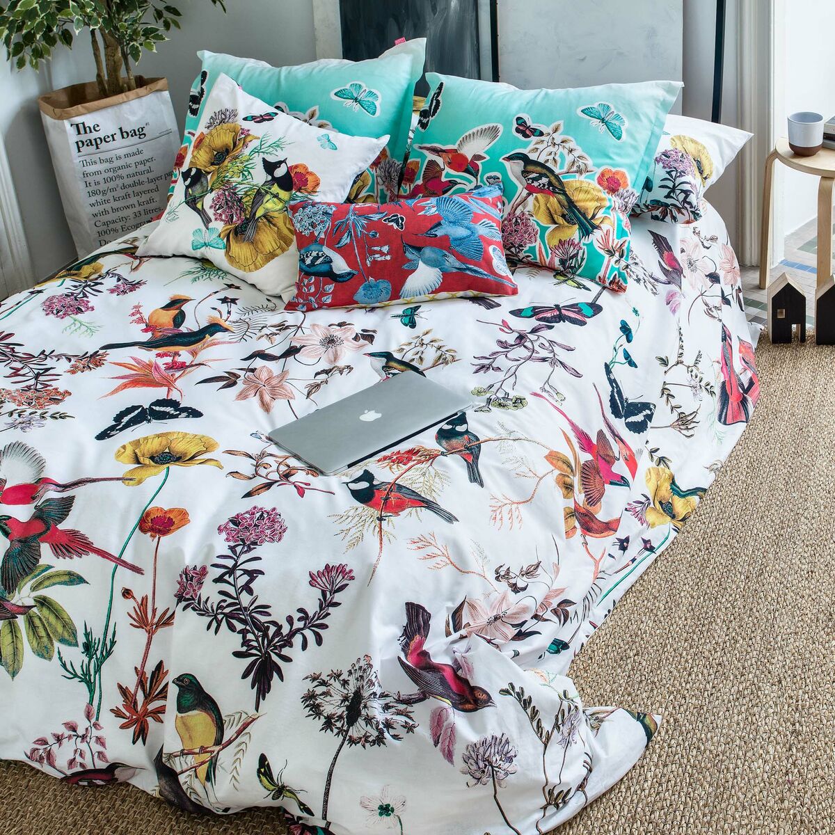 Nordic cover HappyFriday Birds of paradise Multicolour 260 x 240 cm HappyFriday