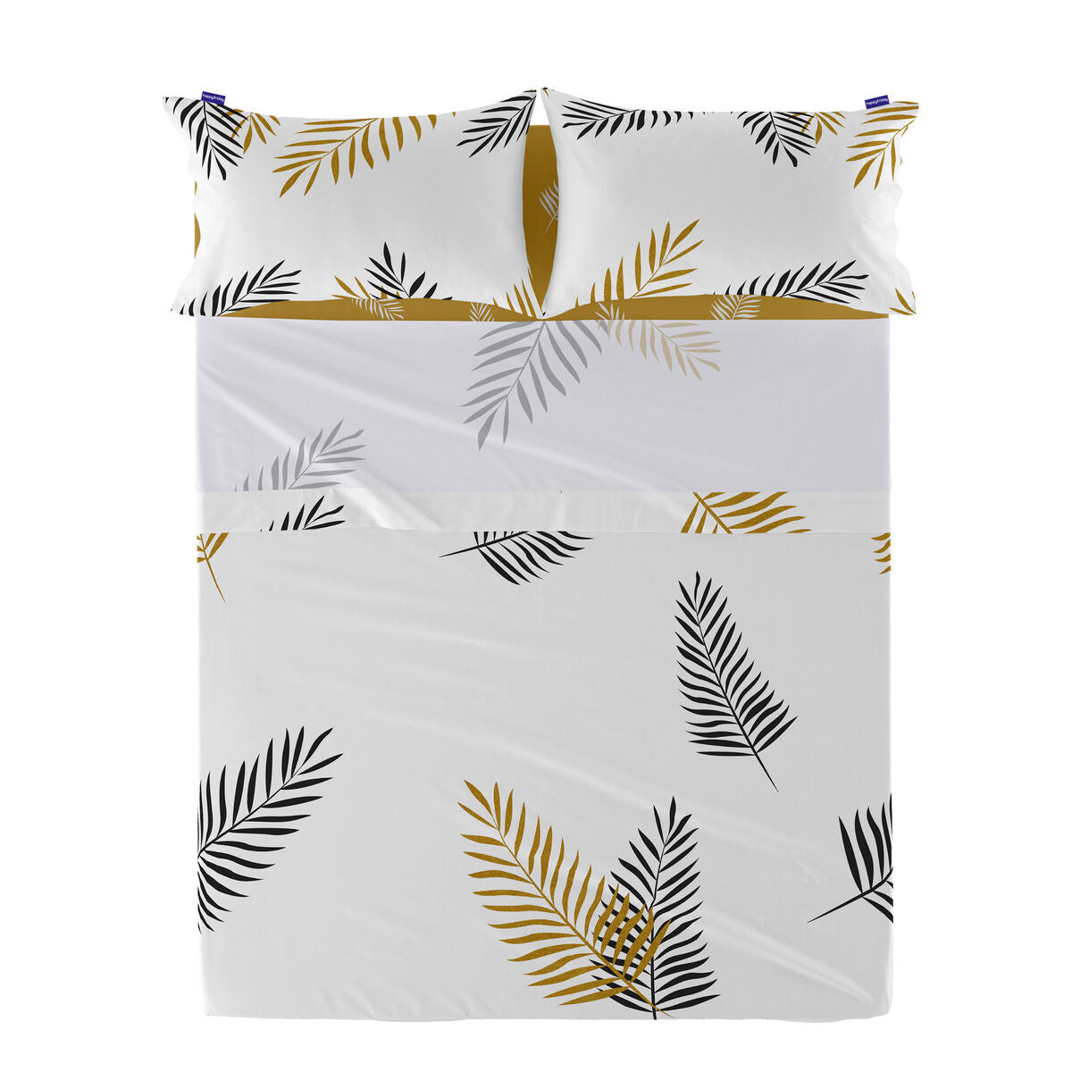 Top sheet HappyFriday Blanc Foliage Multicolour 260 x 270 cm