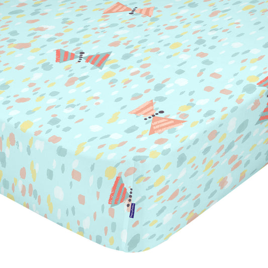 Fitted sheet HappyFriday MOSHI MOSHI Multicolour Single