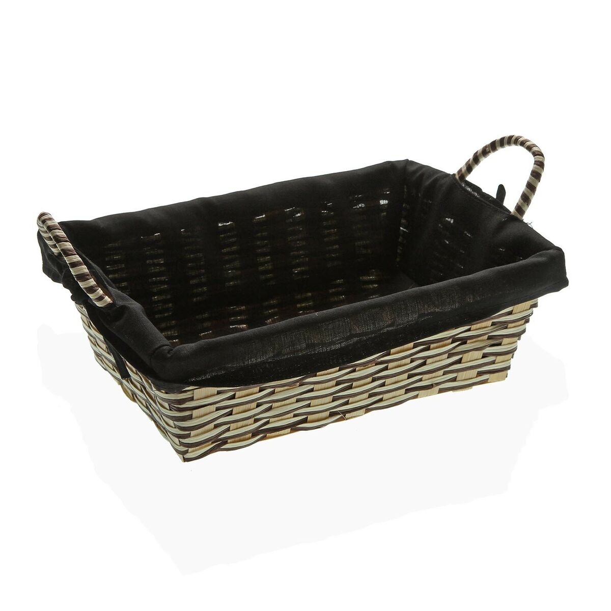 Leipäkori Versa Black Bamboo Marine levät (19 x 9 x 27 cm)