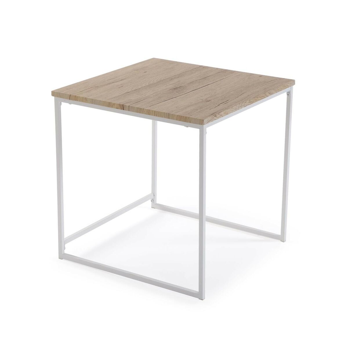 Set of 2 tables Versa White 50 x 50 x 50 cm (2 Units)