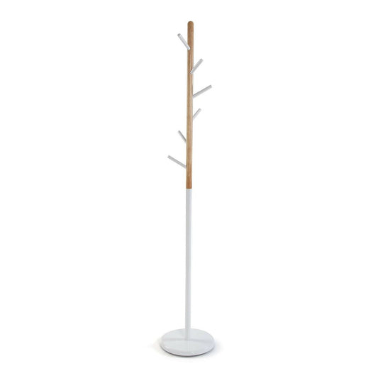 Hat stand Versa White Metal Escandinavo/Nórdico 28 x 180 x 28 cm Versa