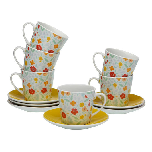 Piece Coffee Cup Set Versa Flandes 6 kpl posliinia