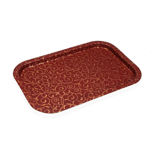 Tarjotin Versa Serpentine Red Metal 32 x 1,5 x 34 cm