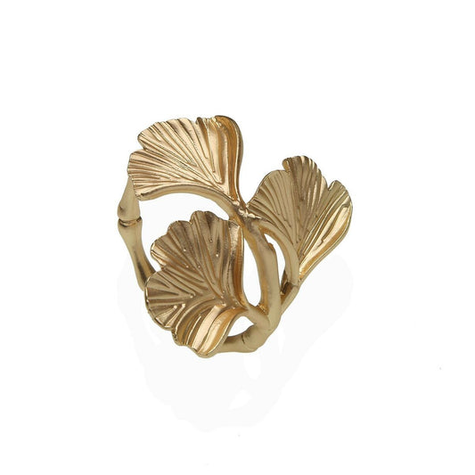 Napkin ring Versa Golden Metal Zinc Alloy 4 x 4,5 x 5,5 cm