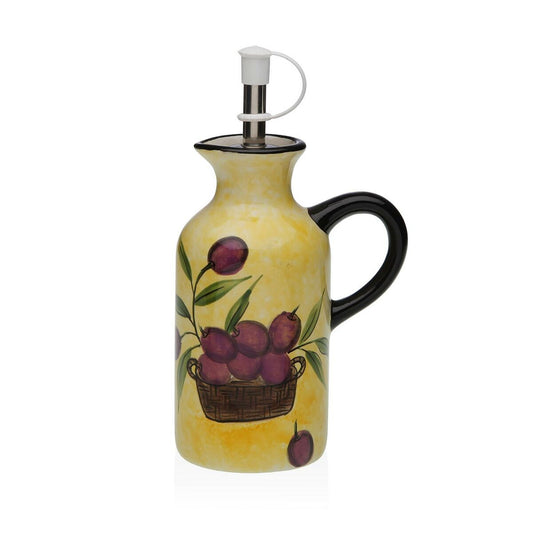 Cruet Versa PVC Ceramic Steel Dolomite Olive 6 x 12,5 x 9,5 cm Versa