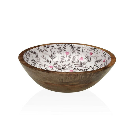 Salad Bowl Versa Caprice Bamboo Porcelain Mango wood 24 x 7 x 24 cm Versa