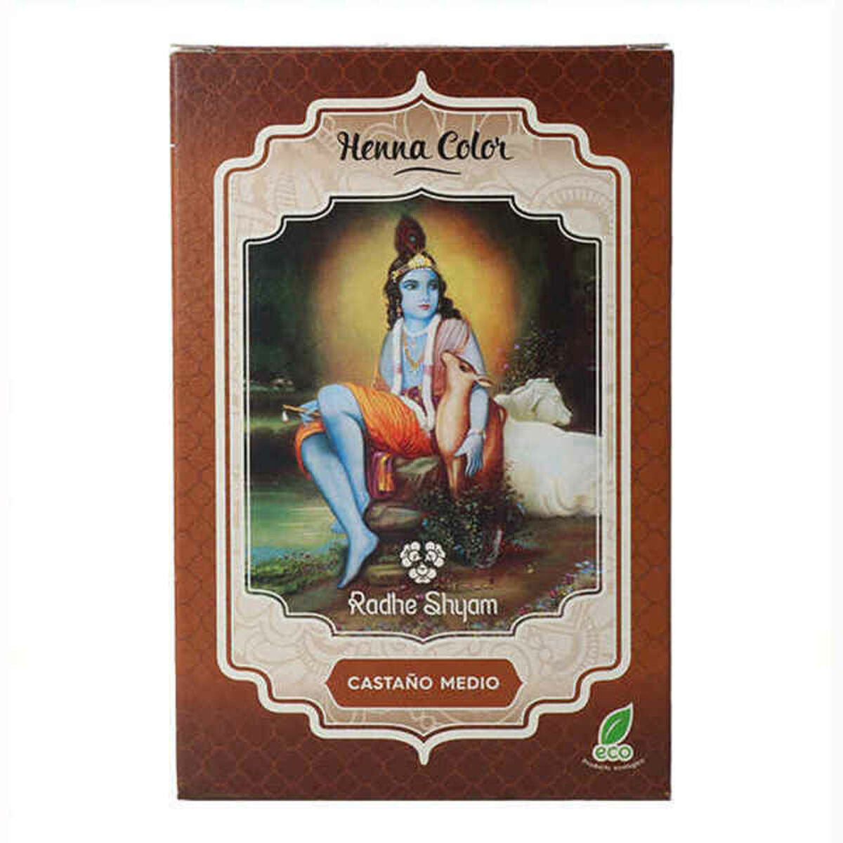 Semi-permanent Colourant Henna Radhe Shyam TP-8423645310747_012494_Vendor Medium Chestnut (100 g) Radhe Shyam