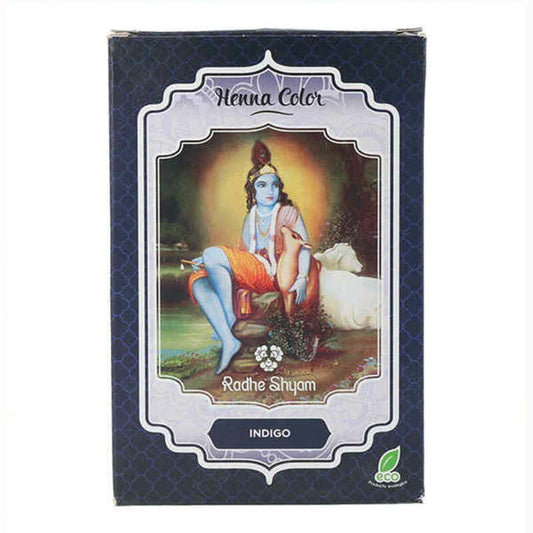 Semi-permanent Colourant Henna Radhe Shyam Shyam Henna Indigo (100 g) Radhe Shyam