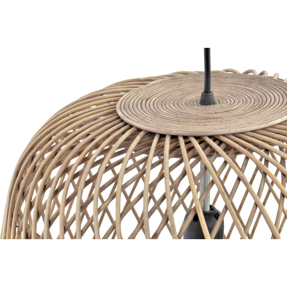 Ceiling Light DKD Home Decor Light brown Rattan (44 x 44 x 41 cm) DKD Home Decor