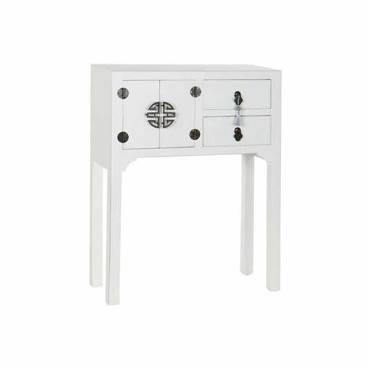 Console DKD Home Decor White Silver Fir MDF Wood (63 x 26 x 83 cm)