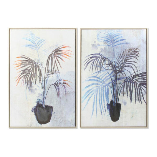 Painting DKD Home Decor Plant 83 x 4,5 x 123 cm Scandinavian (2 Units) DKD Home Decor