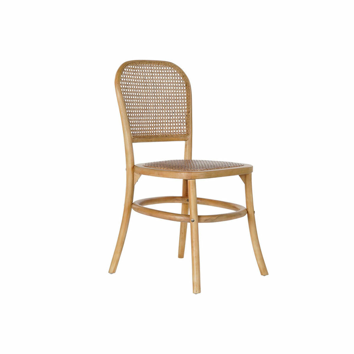 Dining Chair DKD Home Decor Multicolour Natural 48 x 45 x 85 cm 44 x 49 x 87 cm