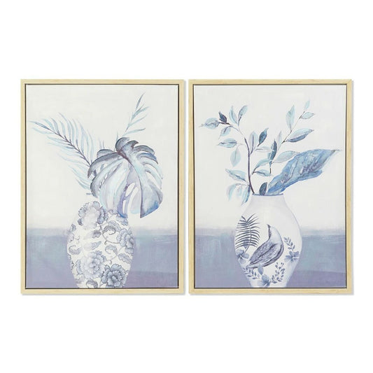 Painting DKD Home Decor Vase 60 x 4 x 80 cm Oriental (2 Units)