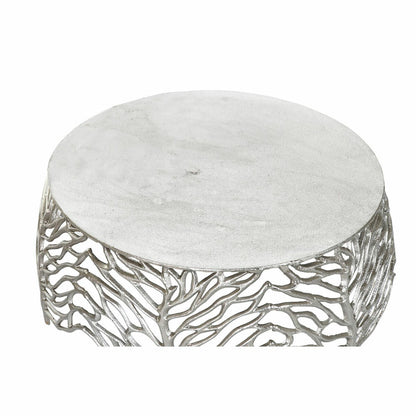 Side table DKD Home Decor Aluminium (2 pcs) (52 x 52 x 25 cm) (63.5 x 63.5 x 30.5 cm) DKD Home Decor