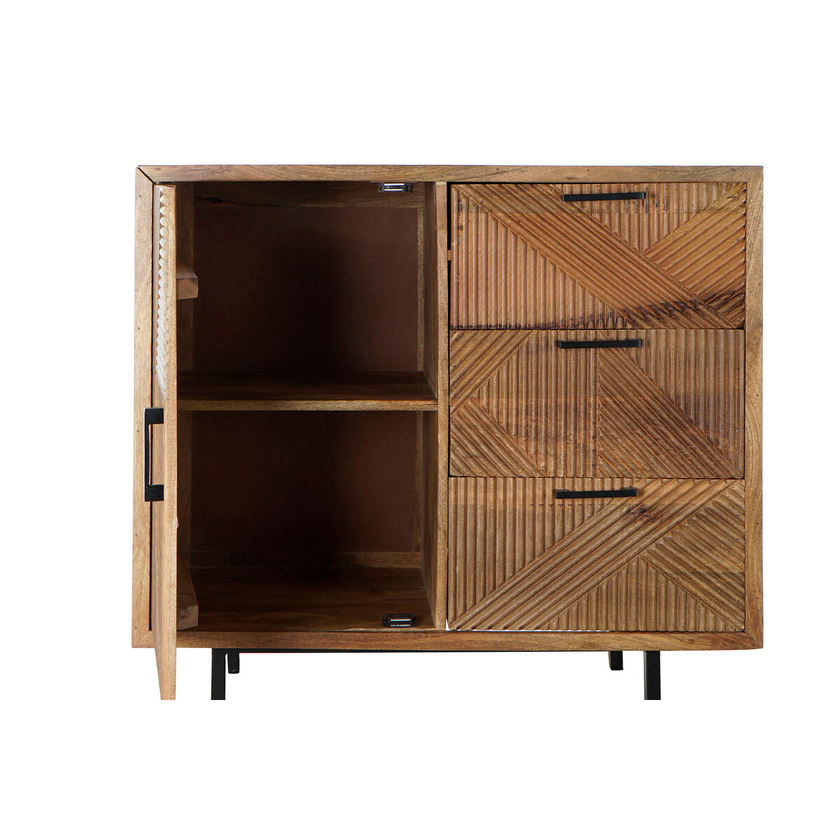 Sideboard DKD Home Decor Natural Metal Mango wood 90 x 40 x 87 cm