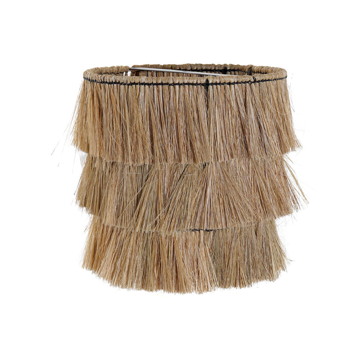 Lamp Shade DKD Home Decor Jute Metal Natural Fringe 40 x 40 x 40 cm