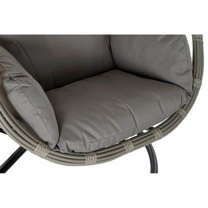 Hanging garden armchair DKD Home Decor 90 x 70 x 110 cm Grey synthetic rattan Aluminium (92 x 70 x 113 cm)