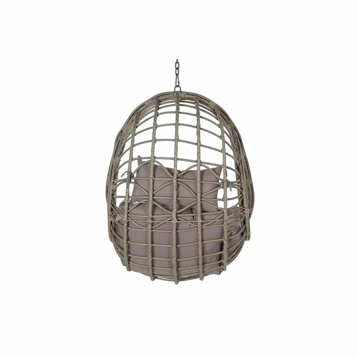 Hanging garden armchair DKD Home Decor 90 x 70 x 110 cm Grey synthetic rattan Aluminium (92 x 70 x 113 cm)