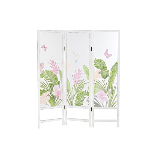 Folding screen DKD Home Decor Tropical Transparent MDF Wood 150 x 2 x 180 cm DKD Home Decor