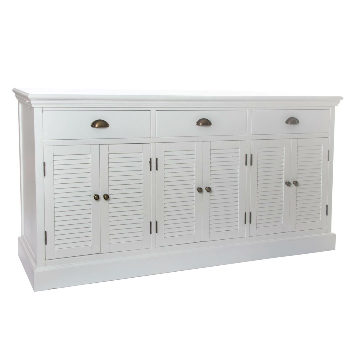 Sideboard DKD Home Decor White Wood Paolownia wood 160 x 41 x 83 cm