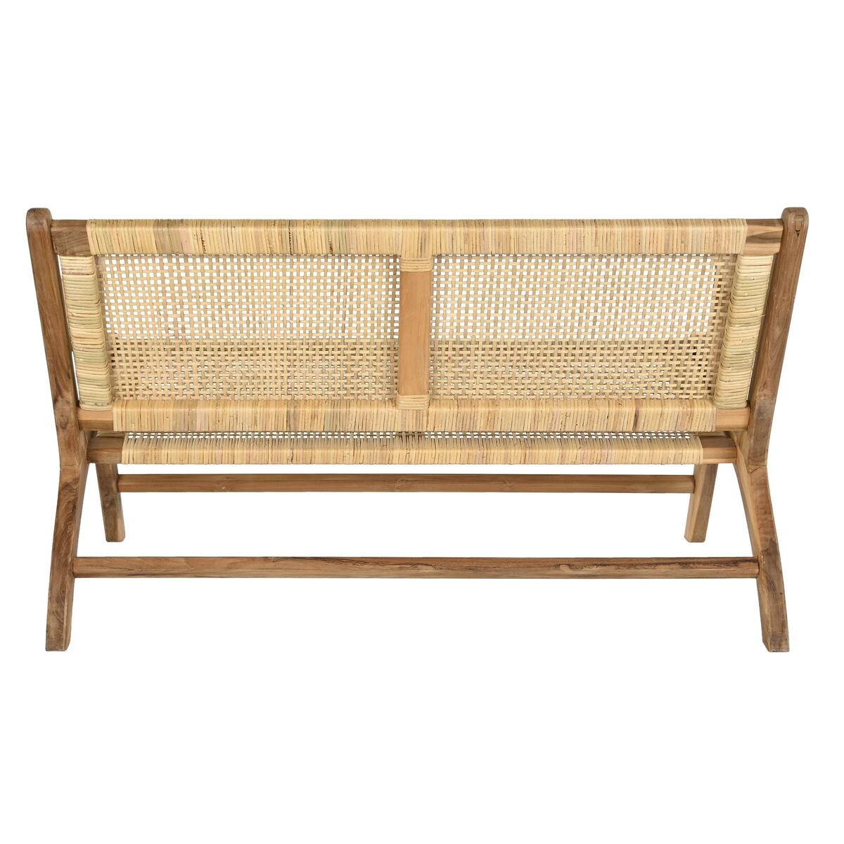 Bench DKD Home Decor Brown Natural 120 x 76 x 68 cm