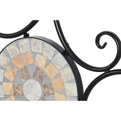 Bench DKD Home Decor Black Multicolour Mosaic 111 x 54 x 88 cm