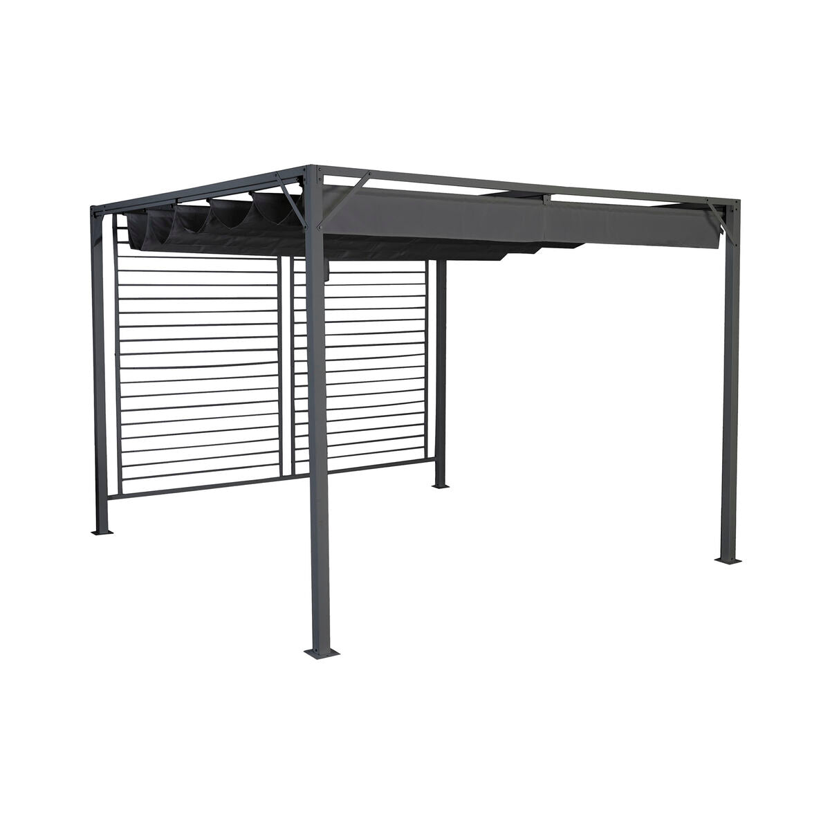 Pergola DKD Home Decor Grey 300 x 300 x 230 cm Steel