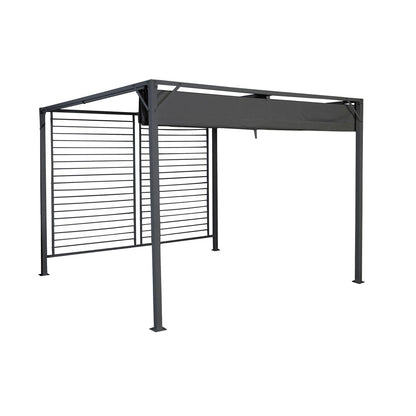 Pergola DKD Home Decor Grey 300 x 300 x 230 cm Steel