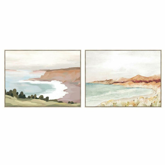 Painting DKD Home Decor Beach 120 x 4 x 90 cm Cottage (2 Units)