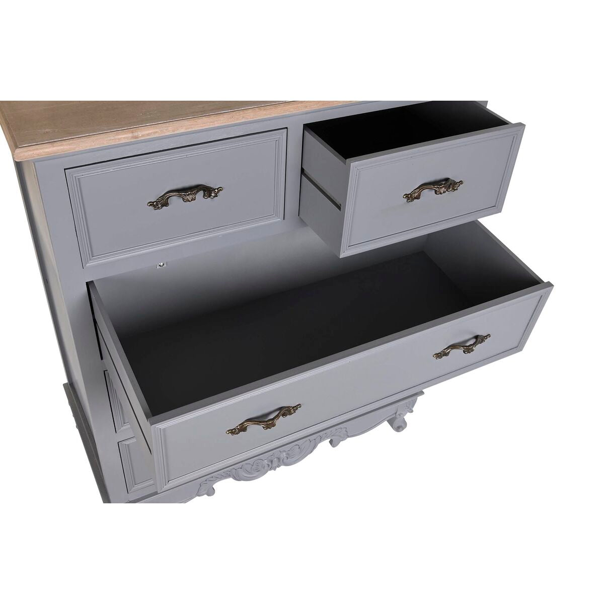 Chest of drawers DKD Home Decor Grey MDF Wood (80 x 40 x 96 cm)