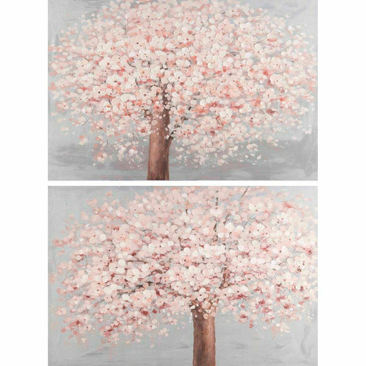 Painting DKD Home Decor 120 x 3,5 x 80 cm Tree Traditional (2 Units)