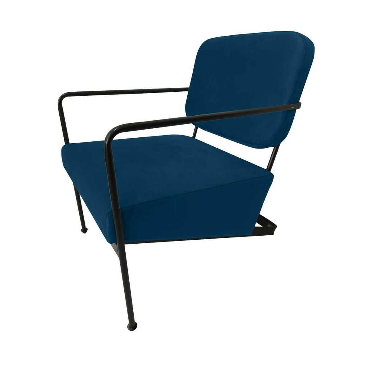 Armchair DKD Home Decor Blue Metal 62 x 76 x 76 cm 55,5 x 72 x 71 cm