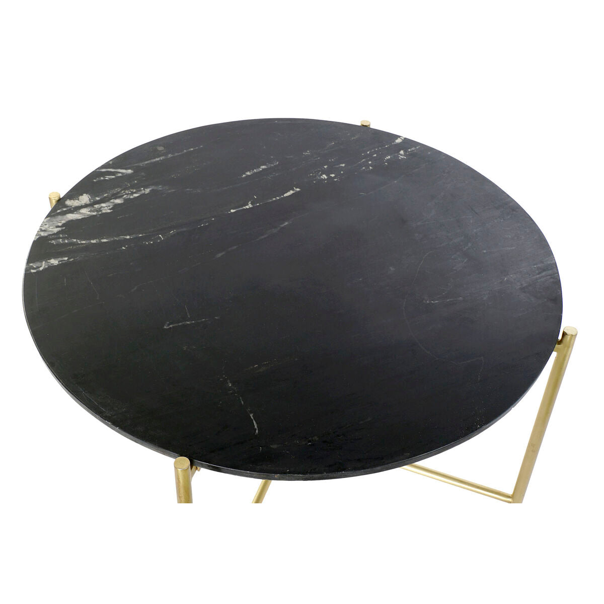 Centre Table DKD Home Decor 81 x 81 x 44 cm Marble Iron