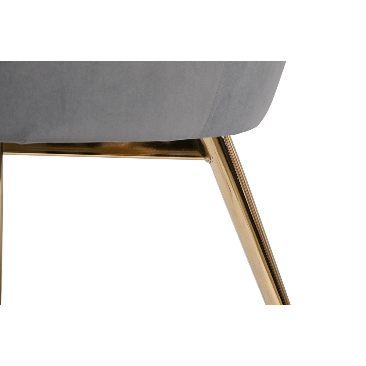 Armchair DKD Home Decor Grey Golden Metal 85 x 85 x 91 cm