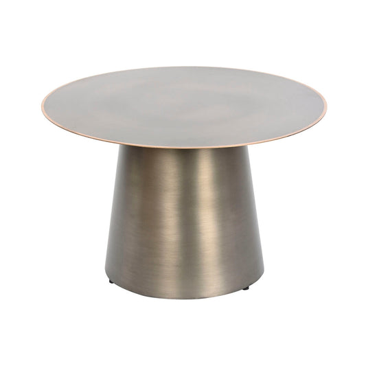 Side table DKD Home Decor Golden Dark grey Metal 60 x 60 x 37 cm DKD Home Decor