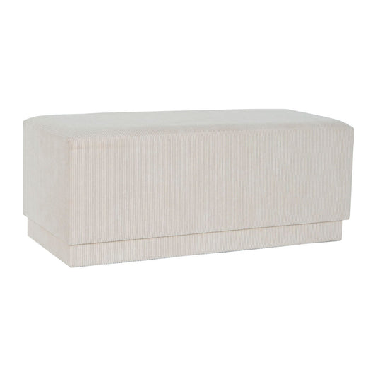 Bench DKD Home Decor Beige MDF Wood 100 x 40 x 40 cm DKD Home Decor