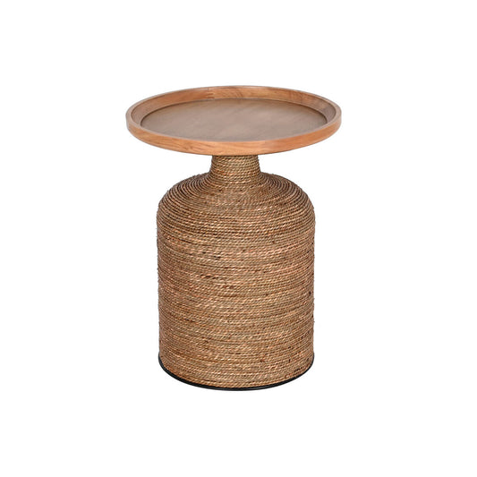 Side table Home ESPRIT Light brown Rope Fir 44 x 44 x 56 cm Home ESPRIT