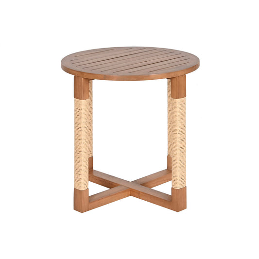 Side table Home ESPRIT Natural Fir MDF Wood 48 x 48 x 50,5 cm Home ESPRIT