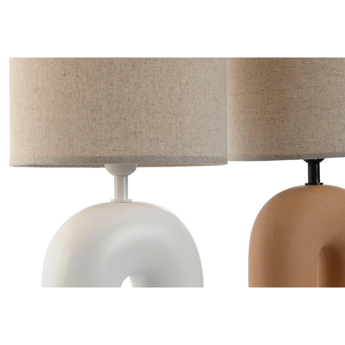 Desk lamp Home ESPRIT White Terracotta 220 W 60 V 24 x 24 x 50 cm (2 Units) Home ESPRIT