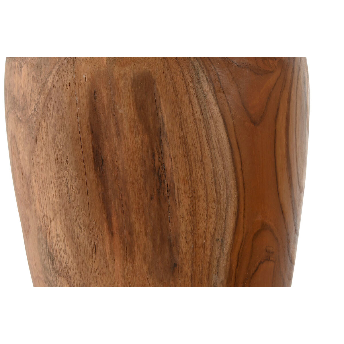 Vase Home ESPRIT Natural Dark brown Teak 25 x 25 x 40 cm