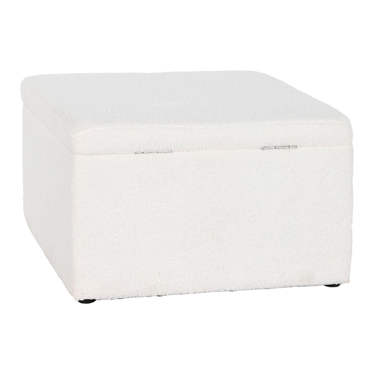 Bench Home ESPRIT White Polyester MDF Wood 60 x 60 x 36 cm