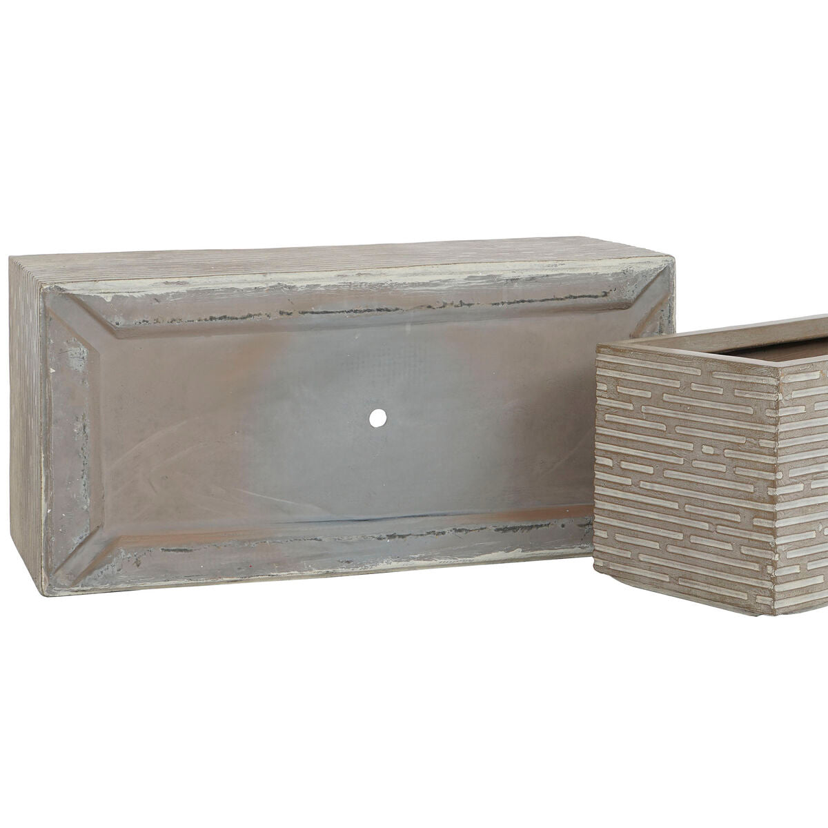 Planter Home ESPRIT Beige Magnesium 74,5 x 37,5 x 37,5 cm