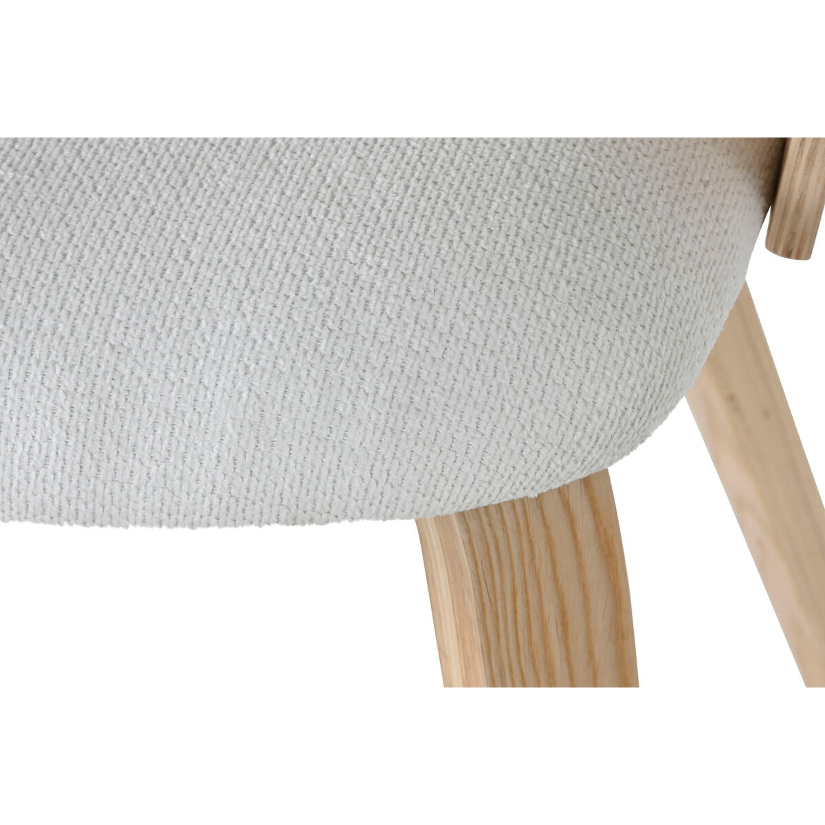 Dining Chair Home ESPRIT White Polyester Wood 60 x 57,5 x 79 cm