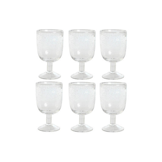 Set of cups Home ESPRIT Transparent Crystal 300 ml 8 x 8 x 14 cm (6 Units) Home ESPRIT