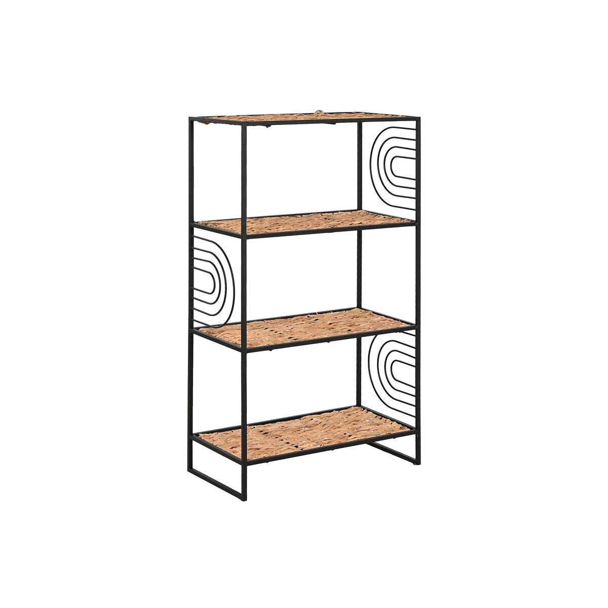 Shelves Home ESPRIT Black Metal Fibre 50 x 25 x 88 cm