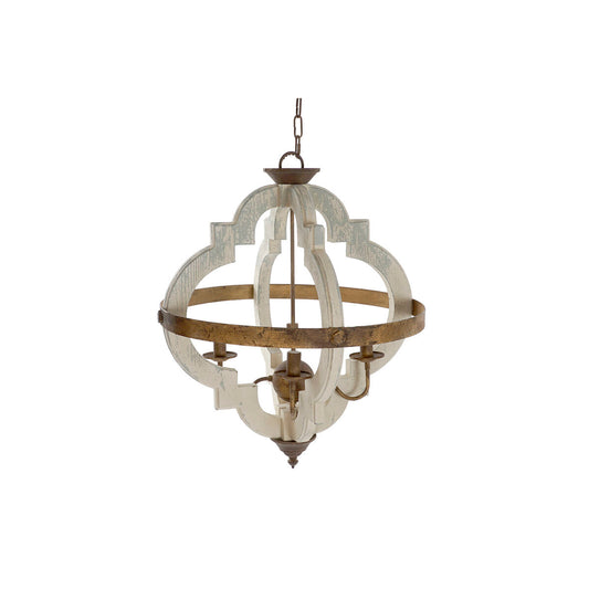 Ceiling Light Home ESPRIT White Bronze Iron Fir 40 W 63 x 63 x 74 cm Home ESPRIT