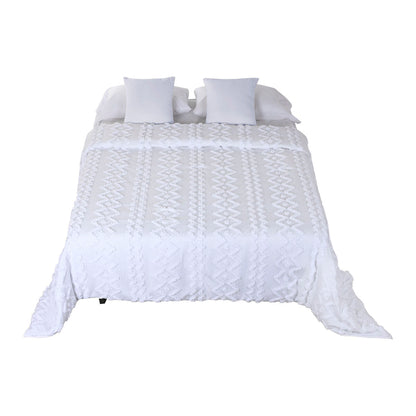 Bedspread (quilt) Home ESPRIT White 240 x 260 cm