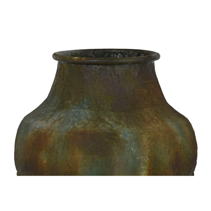 Vase Home ESPRIT Green Metal 49 X 49 X 91 cm Home ESPRIT