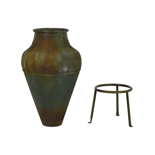 Vase Home ESPRIT Green Metal 49 X 49 X 91 cm